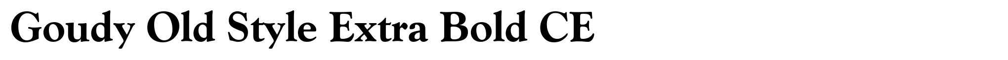 Goudy Old Style Extra Bold CE image